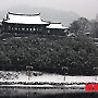 밀양 영남루에 쌓인 눈