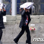 [사진]"우산대신 신문지라도"
