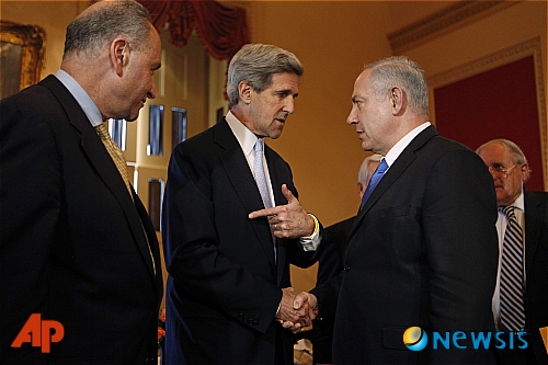 베냐민 네타냐후 만난 존 케리