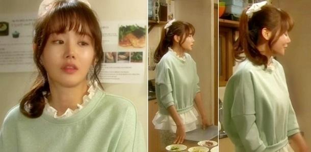 '기분 좋은 날' 황우슬혜, 러블리한 니트 패션 '레이스의 활용법'