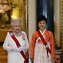 국빈만찬 앞서 기념촬영하는 박 대통령과 여왕