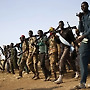 남수단 지카니 누에르 백색 군대의 모습